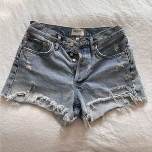 AGOLDE Parker Vintage Cut-off Shorts. Color: “Swapmeet”. Sz: 26.